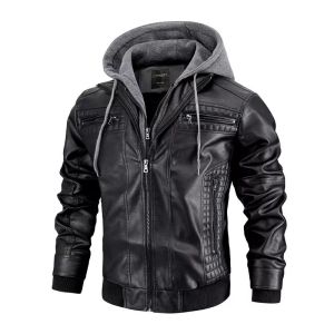 JAKET KULIT HOODIE TERBARU/ JAKET KULIT DOMBA GARUT /JAKET KULIT MOTOR PRIA