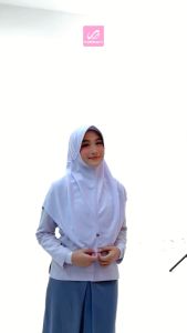 Kerudung Hijab Instan Rabbani Krd Innova Lx (pita serut ketutup) Warna Coklat tua Polyester Adem Dan Nyaman - Lazada