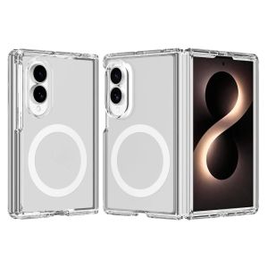 Transparent for Magsafe Magnetic Phone Case For Samsung Galaxy Z Fold 8 7 6 Fold8 Ultra Fold7 Fold6 Shockproof PC TPU Cear Cover