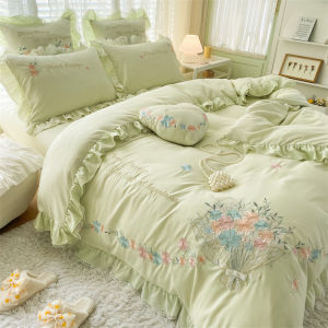 French Style High-End Tencel Bubble Fabric Bed Set