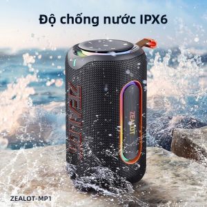 Loa Bluetooth Di Động ZEALOT-MP1 60W StormBox Blast Chống Nước IPX6 Không Dây Dùng Ngoài Trời Cho Tiệc Tùng Cắm Trại Thời Lượng Pin 12 Giờ