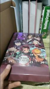 Lịch Đếm Ngược Giáng Sinh Hình Nhân Vật Hoạt Hình 2D Diệt Quỷ Đồ Chơi PVC Anime Làm Quà Tặng Ngày Lễ