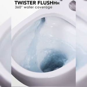 SORENTO SRTWC8066-S ONE PIECE WATER CLOSET RIMLESS TWISTER FLUSHING -TOILET BOWL