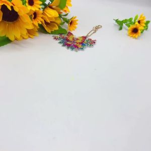 5 Bộ Tranh Gắn Đá DIY Bộ Dụng Cụ Giáng Sinh Series Móc Khóa Thủ Công Acrylic Hình Tròn & Hình Dạng Đặc Biệt Kim Cương Để Trang Trí & Làm Quà Tặng