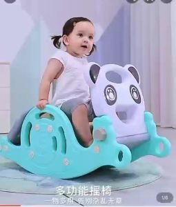 Rocking Horse Slide Two-in-One Basket Frame Indoor Baby One-Year-Old Gift Childrens Thickened Rocking Chair Trojan Horse 1-6 Years Old
