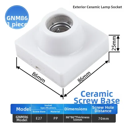 Heat Resistant Ceramic E27 Water Resistant Socket