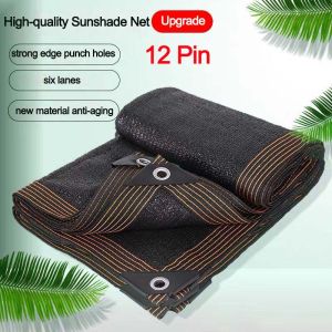 Anti UV 90% Sunshade Net: Black & Green Outdoor Garden Sunscreen