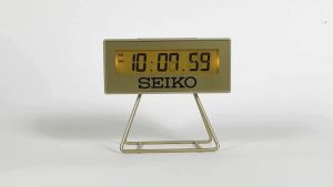SEIKO CLOCKS นาฬิกาดิจิตอล รุ่น QHL062G สีทอง