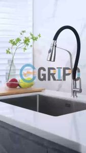 GRIPO 304 Stainless New High end quality semi pull type flexible kitchen faucet single cold