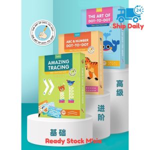 Saalin Pencil Control Tracing Eng. Vers Activity Flash Cards Early Write Learning Montessori Alphabets Number Flashcards