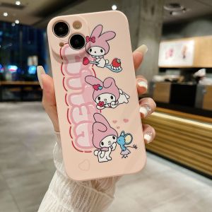 Meileti Crossbody Phone Case for Xiaomi 14 13 12 11 pro Full Cover Bracelet Stand Cartoon Mi10 9 8 7 6 Kawaii Soft Silicone