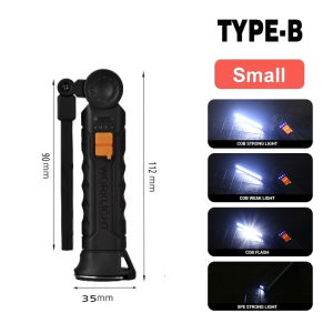 Rechargeable COB Work Light w/Magnet Base360° Rotating HookXPE LEDPortable Camping LightOutdoorEmergencyReadingFishing