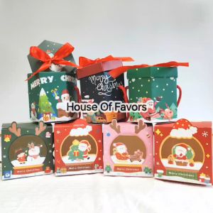 10pcs/set Christmas Gift Box Xmas Cookies Nougat Apple Packaging Party Box with Handle 圣诞礼盒 2026