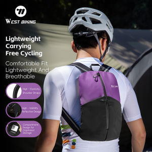 WEST BIKING Lightweight Cycling Backpack 3L Outdoor Running Hiking Climbing Storage Bag Waterproof Bike Bag Bike Accessories