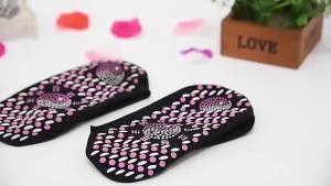 Nam Nữ Trị Liệu Từ Tính Tất Sức Khỏe Chống Trơn Trượt Mùa Đông Ấm Áp Giữa Ống Đan Polyester Thông Thường Tất Cho Massage Chân