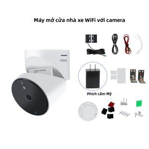 Dụng Cụ Mở Cửa Nhà Để Xe Thông Minh GIRIER Có Kết Nối WiFi Với Màn Hình Camera 1080P Tính Năng Đàm Thoại 2 Chiều Hoạt Động Với Alexa & Hey Google