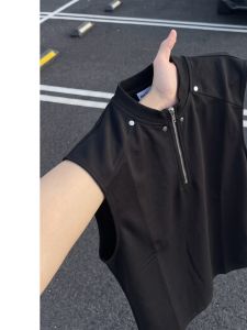 ZHUOCAN | Cool Stylish Zippered Rivet Vest for Workout