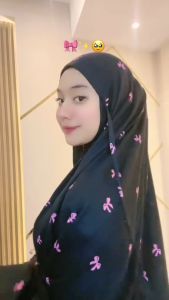 Mukena Dewasa Jumbo Coquette 2in1 Bordir Ribbon Bahan Katun Premium