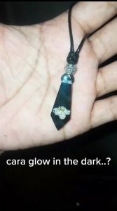 kalung edelweiss resin glow in the dark