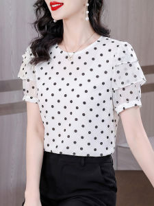 DAIXIANGFEIZI | Chiffon Anti-aging Style Elegant Loose Fit Summer Shirt