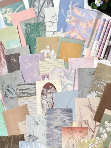 Infeelme Korean Style Material Book Sticky Notes Book Journal Background Paper Simple Design Non-stick Business Supplies