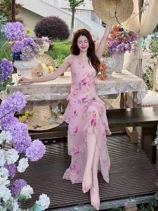 Đầm Phối Dây Hoa Hồng Elegance Ôm Sát