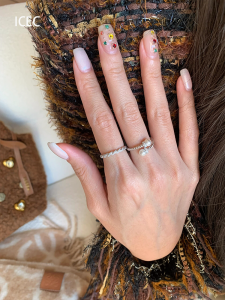 S925 Sterling Silver Cross Pearl Ring for Women Unique Elegant Design Index Finger Ring Luxury Feelings Tail Ring