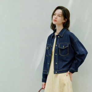 INMAN | Áo Khoác Jean Vintage Ngắn Cho Phụ Nữ