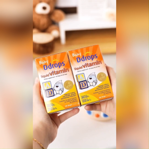 Ddrops Baby Liquid Vitamin AD Supplement – 400 IU Vitamin D3 + 1200 IU Vitamin A Supplement for Bone Growth (60 Drops/1.7 ml)