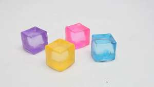 5.5cm Cube Pinch Toy Stress Relief Toys TofuShape Glitter Ice Block MochiSensory Toy Children Pinch Toy