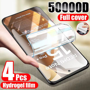 4Pcs Soft Screen Protector For Xiaomi Redmi Note 15 Pro Plus 12 14 Pro 13 15 9 11 10 Pro Max 11S 9S Anti-Scratch Hydrogel Film