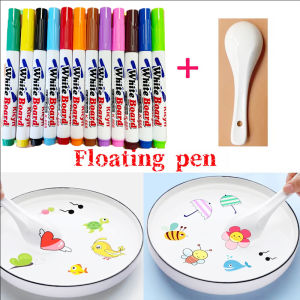 Magical Water Painting Pen Colorful Mark Pen Markers Floating Ink Pen Doodle Water Pens Children Montessori Early Education Toys
