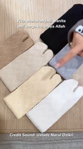 Kaoss Kaki Wanita Muslimah Motif Timbul Velora Series Terbaru dari Sashee