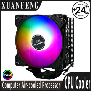 XAUNFENG 120mm Fan mute 4Pin/PWM Rapid Air-cooled 4/6 Heat Pipe CPU Cooler install LGA2011 2066 115x 1200 1700 18xx AMD x79 x99