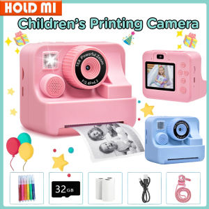 Kids Instant Print Camera Digital Camera Toddler Toys 1080P 2.4 Inch Camera Thermal Printing Photo Video Games Boys Girls Gifts