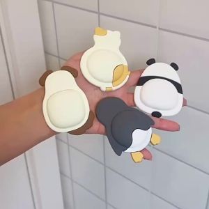 1/2 Chiếc Nút Chặn Cửa Bằng Cao Su Mềm Tự Dính Tắt Tiếng Chống Va Chạm Chống Sốc Chống Trượt Cho An Toàn Gia Đình
