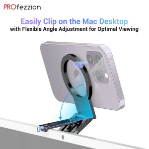 PROfezzion Metal Continuity Camera Mount for Mac Desktops&Displays Compatible with iMac 2017&LateriMac Pro 2017Studio DisplayPro Display XDRiPhone 16 15 14 13 12 Phones&Mag-Safe Case