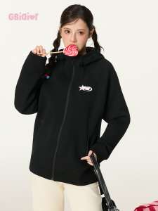 Gbiaior | Áo Hoodie Phong Cách Retro Mỹ Dễ Thương Form Rộng
