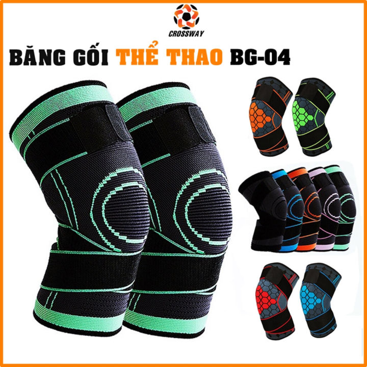 (01 ĐÔI) Bó Gối Bảo Vệ Đầu Gối Chính Hãng Băng Gối Thể Thao Nam Nữ Chơi Đá Bóng Bóng Rổ Bóng Chuyền Tập Gym Chạy Bộ Tennis Cầu Lông Pickleball