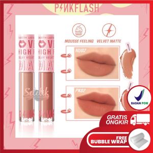PINKFLASH Lip Matte PinkDiary Silky Lip Cream Smooth High Pigment Waterproof Lasting Velvet Matte Lipstick