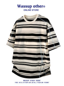 Quick-Drying Breathable Retro Striped T-Shirt