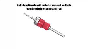 Woodworking Hole Opener Self-locking Quick-Release Connecting Rod Hexagonal Shank Hole Saw for Wood Plasterboard and Plastic