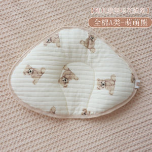 Pure Cotton Shaped Baby Pillow for 0-6 Months Old Newborn Children Breathable Anti-Flat Head Pillow Infant Sleep Aid