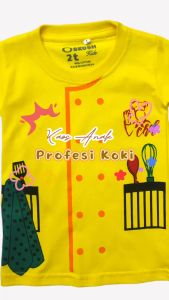 Kaos Desain Profesi Koki Anak Laki-Laki