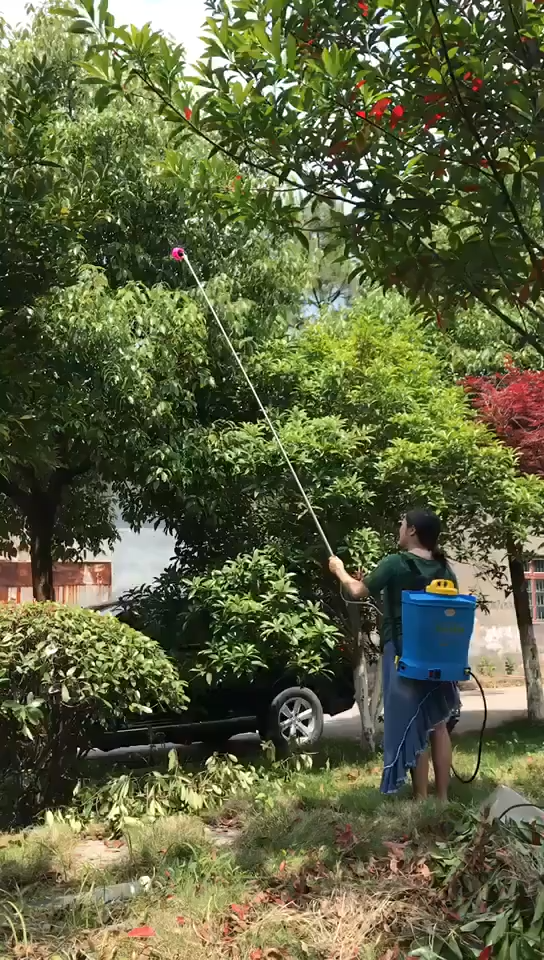 ZC Retractable Spray Rod 2.6/3.6m Manual Pump Stainless Steel Clear Hose for Garden and Car