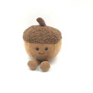 Cute Plush Hazelnut Toy Keychain Bag Pendant Oak Fruit Small Accessory Soft Toy Hanging Decoration Nutshell Gadget