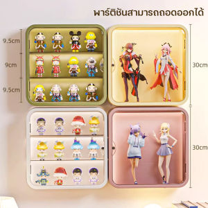 ตู้โชว์ติดผนัง กล่องใส่โมเดล กล่องใส่ art toy กล่องใสเก็บโมเดล มาพร้อมอุปกรณ์ติดกำแพง มีสองสีให้เลือก