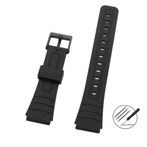 Dây Đeo Đồng Hồ Silicon Cho Casio F91W W800H SGW400 - Dây Đeo Bằng Nhựa PU Mềm Rộng 12mm-22mm Tương Thích Với F84 F105/108 A158/168 AE1200/1300