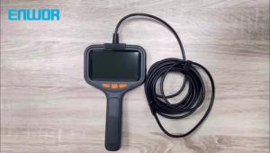 Máy Nội Soi Công Nghiệp Kiểm Tra Ô Tô Borescope Với Màn Hình 43 Ống Kính Kép 8 Mm Đầu Dò Chống Nước Pin 2600mAh Cho Camera Ống Nước