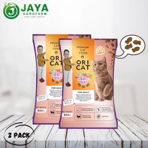 Ori Cat Paket 2 Pack Makanan kucing kering 1 pcs x 800 gram = 1.6 kg